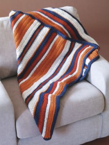striped crochet afghan pattern