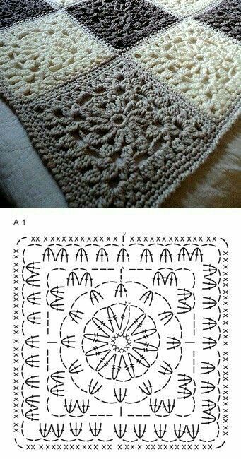 Circle in a Square Crochet Granny