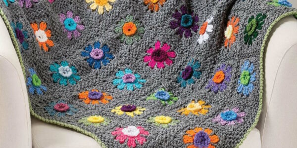 Firsts Signs of Spring Flower Blanket Crochet