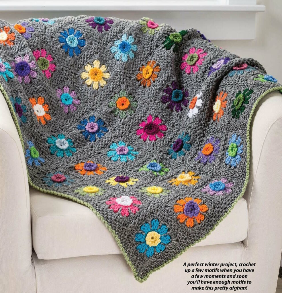 Firsts Signs of Spring Flower Blanket Crochet